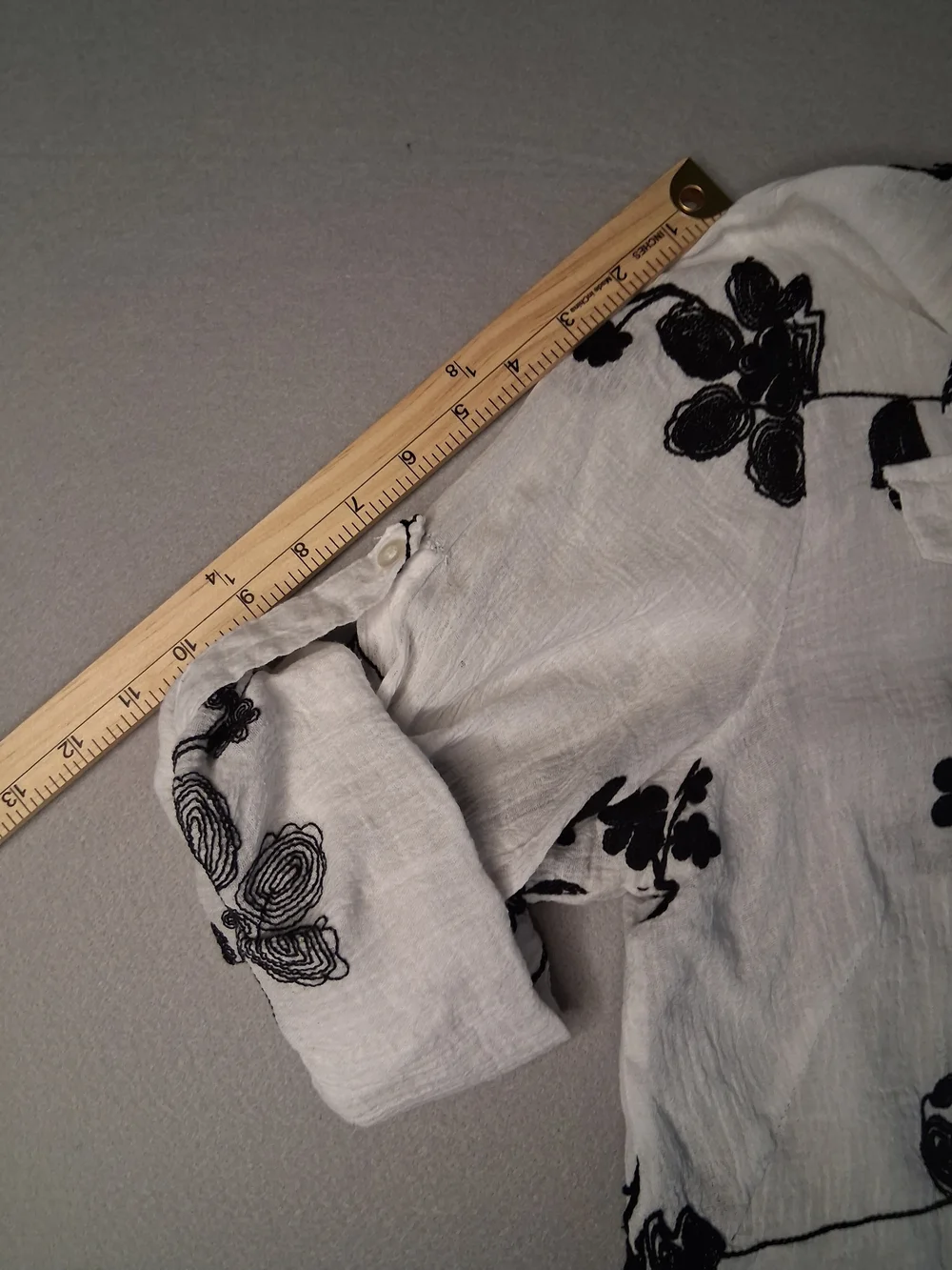 Lauren Michelle 100% Cotton Floral Button Down Gauze/ Lightweight Size XL - Picture 7 of 11